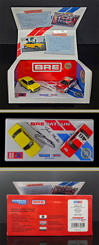 *NEW* Numbered & Autographed Limited Edition BRE 60th Anniversary Datsun 510 2-Car Set