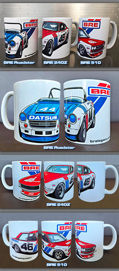 *NEW* Set of 3 BRE Datsun Champions Mugs