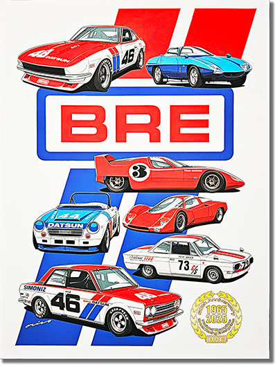 *NEW* The Cars of BRE 60th Anniversary Poster 18”x24”