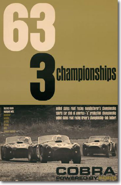 BRE: The first Cobra poster commemorated 1963 Championships (22
